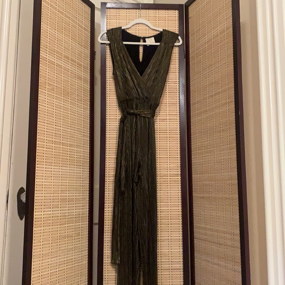 Gold anthropology jumpsuit